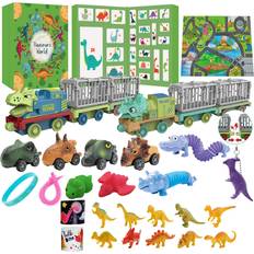 Advent Calendars Goolrc Dinosaur Plastic Green Dinosaur Calendar