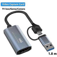 Kikidex 4K Compatible Type-C USB Video Capture Card 1080P