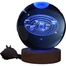 Crystal Ball Lamp Solar System Large