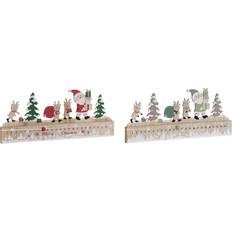 Julekalendere Dkd Home Decor Adventskalender Træ MDF 45 x 1 x 19 cm 2 pcs