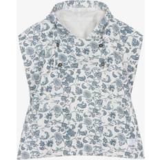 Ivory Blue Garden Leo Toile Print Towel