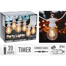 Party Light 20LED A60 BiaŁy Kabel 9.5 m