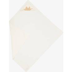 Ivory Cotton Cashmere Hooded Blanket 95cm