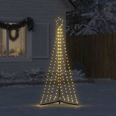 vidaXL LED Juletræ 339 LED 182 cm Varmt Hvidt Lys Juletræslys