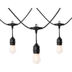 QAZQA Lyskæder & LED bånd QAZQA Udendørs Lysslynge 10m LED 10 Lys Solcelle Lyskæde