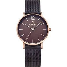 V197LXVNMN Mark Lille Walnut Wristwatch