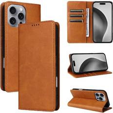 GANGXUN iPhone 16 Pro Max Flip Case Rfid Blocking Pu Leather