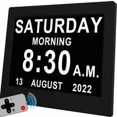 XYTGOGO Dementia Clock Calendar Date Day Alarm Clock 8 In