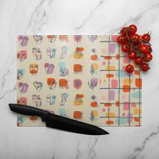 Glass Chopping Boards Abstract Shapes Designer Glass Natural Chopping Board