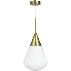 Ballon lampe Dyberg Larsen Ballon Opal Messing Ø21 cm Pendel