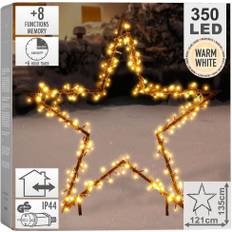 B2X Vilde Udendørs Glødende Metalstjerne 350 LED 121 cm Julestjerne