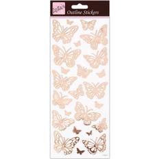 Scrapbook Albums on sale Anitas Outline Butterflies Rose Gold Stickers