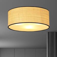 3 Rattan Loftslampe Ø50 cm E27 230V