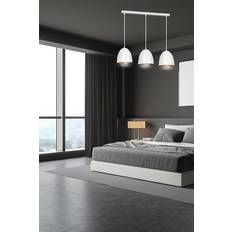 Lenox Lamper Lenox 3 Hvid Guld Pendellampe E27 230V Max 15W Pendel