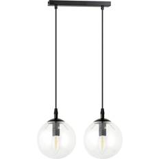 Cosmo Lamper Cosmo 2 Sort Transparent Pendellampe Ø14 cm Pendel