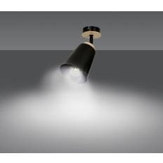 Atlas Lamper Atlas 1 Sort Loftslampe E27 230V 15W Loftplafond