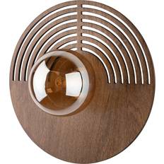 Vägglampa Erion Brun Ek Matt Ø 30 cm