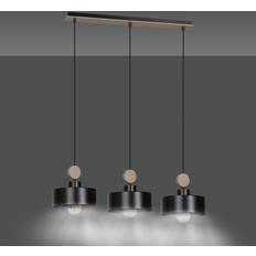 Belysning Tuniso 3 Svart E27 230V Pendellampa