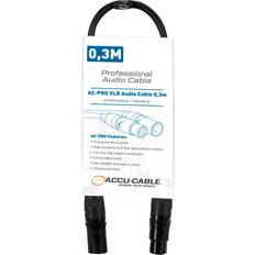 Kablar Accu Cable 1xXLR Ma 1xXLR FE 0.3m Pro