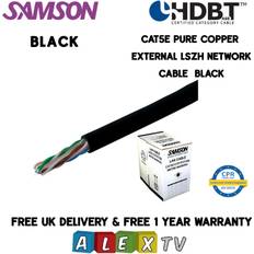 CAT5E Copper LSZH Black Network Cable 305m