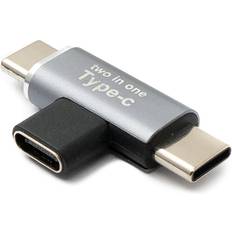 System-S USB 3.1 Y Adapter Type C Angle Cable