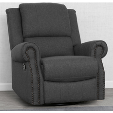Armchairs Delta Children Drake Nursery Glider Swivel Recliner Charcoal