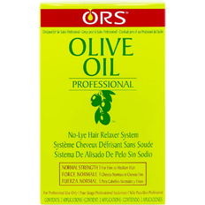 Hair Relaxers Organic Root Stimulator Olive Oil Professional No-Lye Relaxer System 2 Applications Kit