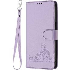 Mobile Phone Accessories GANGXUN Purple Case for Tcl 505 Wallet Flip Cover