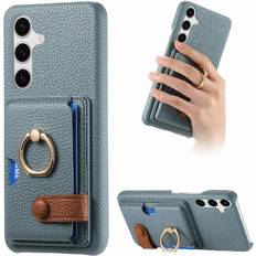 GANGXUN Samsung Galaxy S25 Plus Leather Ring Case