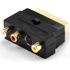 DeleyCON Scart To 3x RCA Adapter S VHS AV