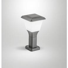IP65 Stolpelamper Fabas Luce Sokkellampe Lena 30 cm Mørkegrå Metal E27 IP65 Stolpelampe