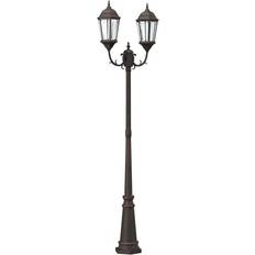Bronze Stolpebelysning vidaXL Have Lys Poster 2-Lampe E27 Bronze 235 cm Aluminium Pullert