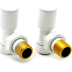 Water Radiators Reina Portland Angled Radiator Valves Pair 15mm