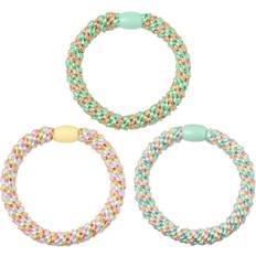 Hårprodukter Kicks Beauty Woven Hair Ties 3-Pack Green