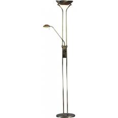Searchlight Brass Mother Child Reading Standing Light G9 Floor Lamp