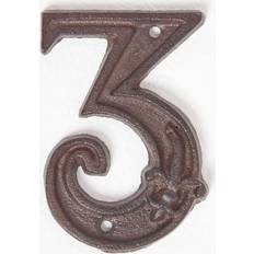 Facade Numbers Homescapes Cast Iron House Number Number 3
