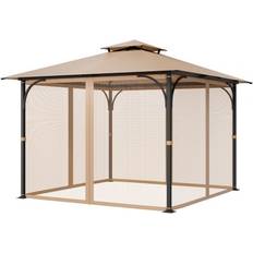 Aluminium Paviljongväggar VEVOR Replacement Mesh Gazebo Netting Screen 10x10x7 ft