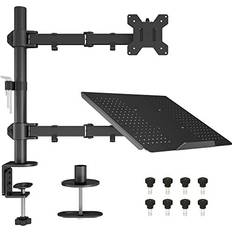 BONTEC Monitor Arm Mount Laptop Tray 13 to 27 Inch