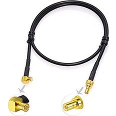 DAB Aerial Cable MCX Male Right Angle to SMB Adapter RG174 40cm