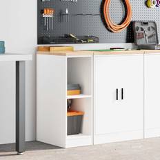 VidaXL Vita Förvaringsskåp vidaXL För Garage Vit 30x51x85 Cm Förvaringsskåp