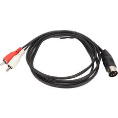 Andoer 5 Pin Din Male to 2 RCA PVC Wire Cover