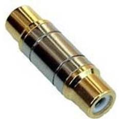 RCA Phono Female to Female Adapter Coupler 24K Gold