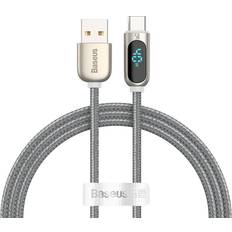 Baseus USB Typ-C 5A Kabel Display 1 m Silver