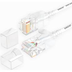 Ultrafine CAT6A White Ethernet Patch Cable 0.5-5M