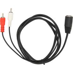 DIN 7 Pin Female to Dual RCA Male Cable