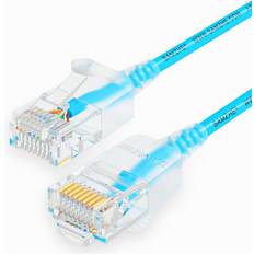 Ultrafine CAT6A Blue Ethernet Patch Cable 0.5-5M
