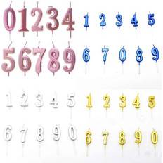 Blue Cake Candles Shatchi Blue 5 Number Candle Birthday Party Topper