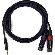 Kablar Perfex Minijack 3.5mm TRS Han 2x XLR Hun