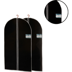 Clothes Racks Geezy 2 Pcs Zip Up Hanging Suit Dress Coat Clothes Rack