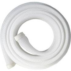 Cable Storage Fisual Expandable Zip Up Cable Tidy White 1m